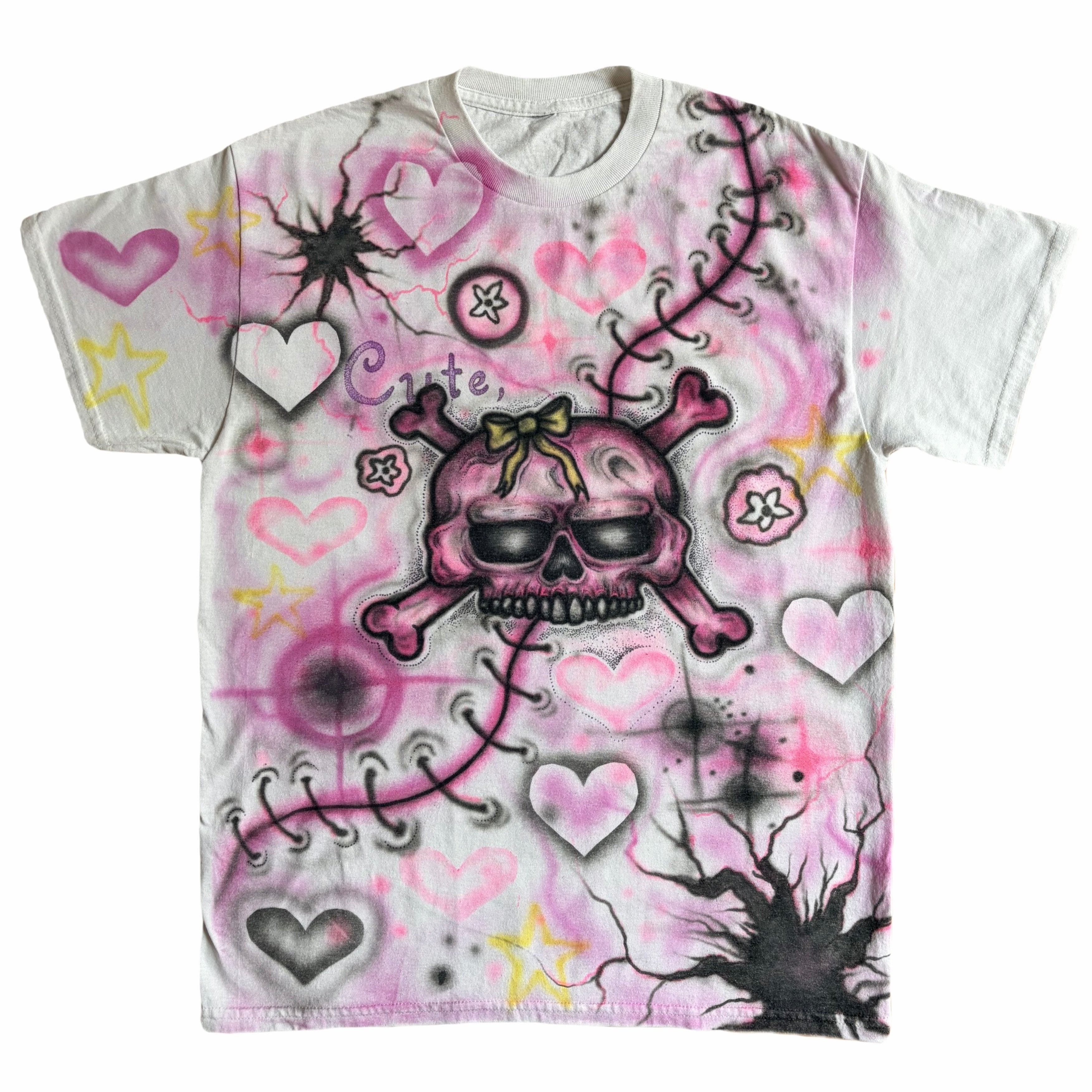 Pink Skull T Shirt